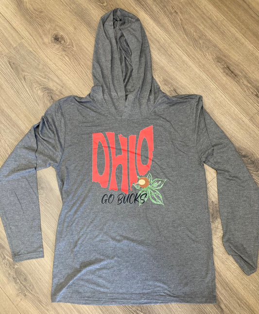 OHIO Go Bucks!  Tri Long Sleeve Hoodie