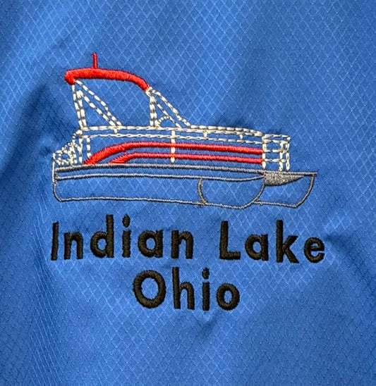 Columbia - PFG Slack Tide™ Camp Shirt with Pontoon Boat/Indian Lake Ohio Embroidered