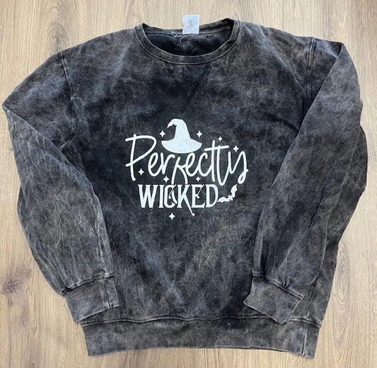 Perfectly Wicked Halloween Mineral Washed Crew