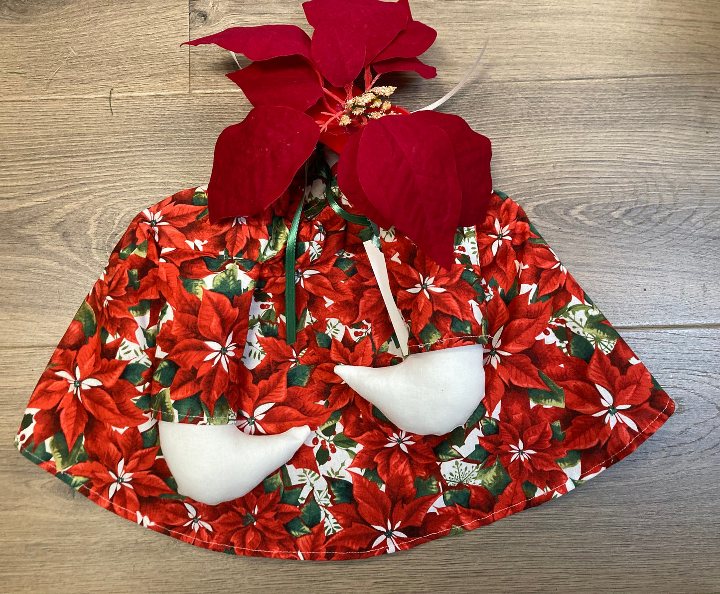 Goose Outfit -Poinsettia Dress