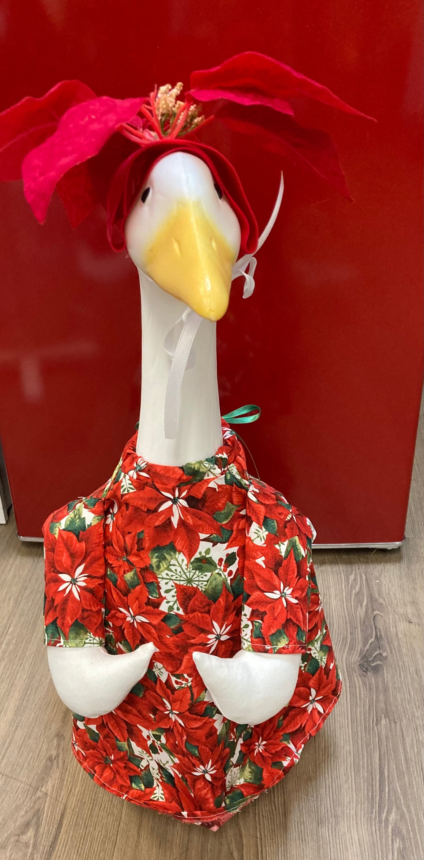 Goose Outfit -Poinsettia Dress