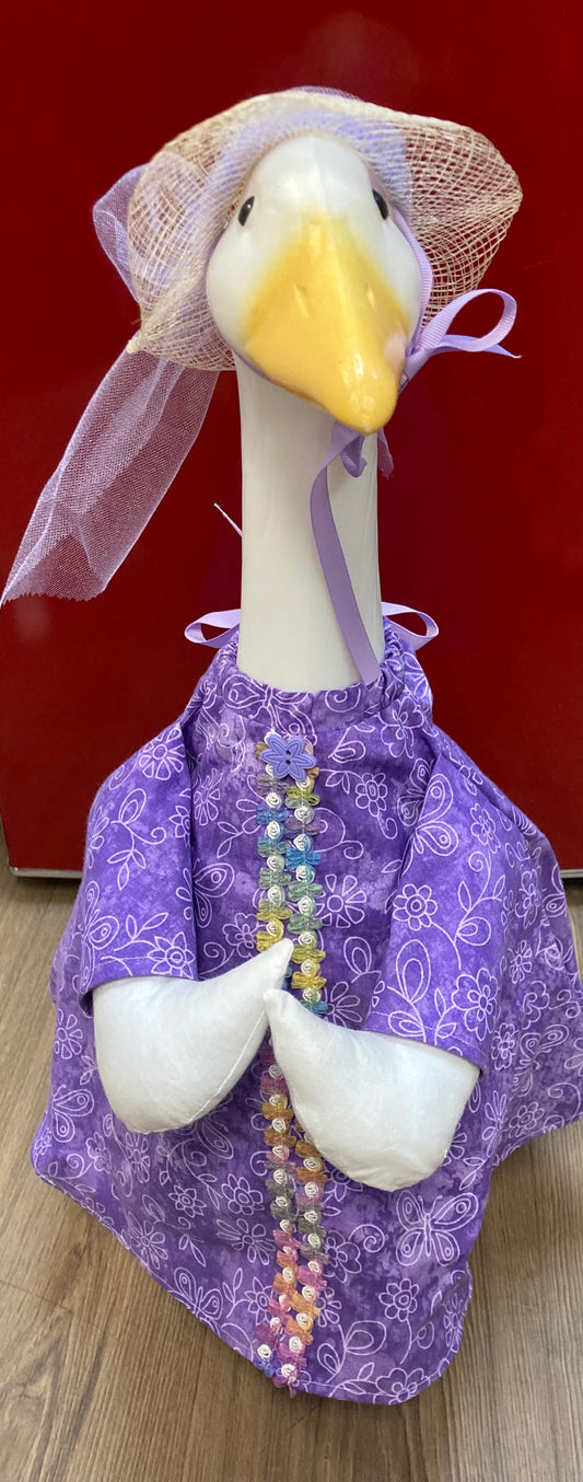 Goose Outfit - Purple Flowers Dress