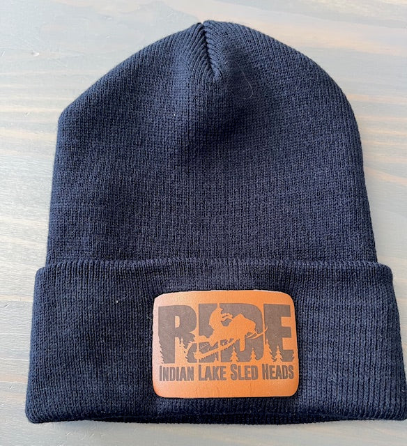 Indian Lake Sled Head "Ride" Beanies