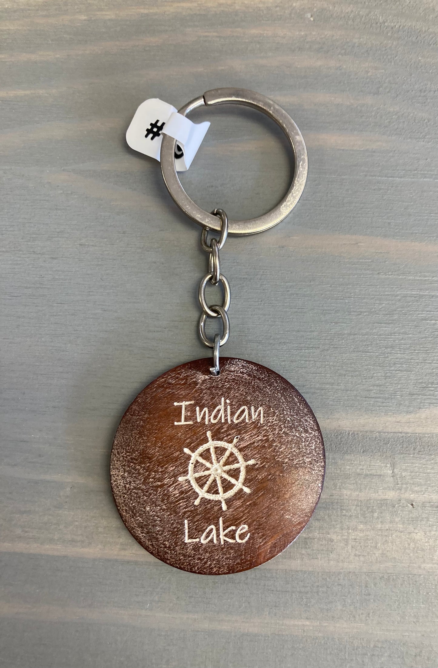 Indian Lake Round Key Chains