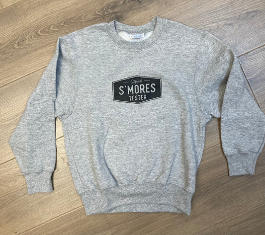 Official S'mores Tester Youth Crewneck