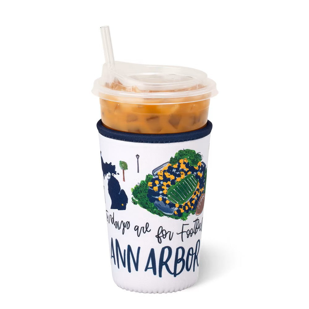 Saturdays in Ann Arbor Iced Cup Coolie by Swig