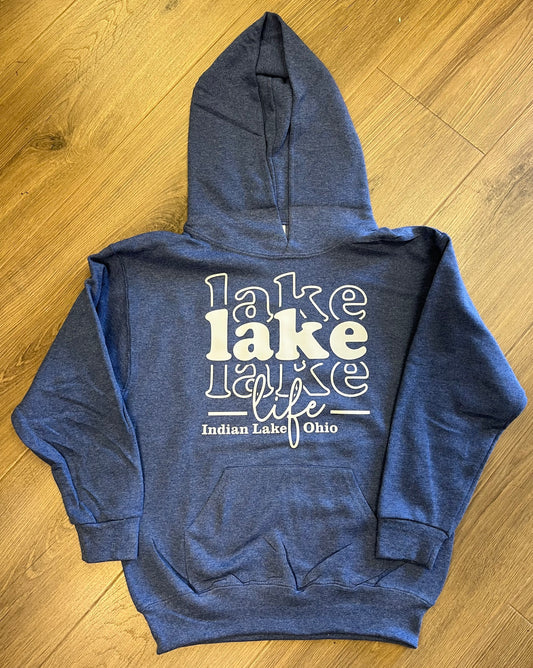 Stacked Lake Life Youth Hoodie