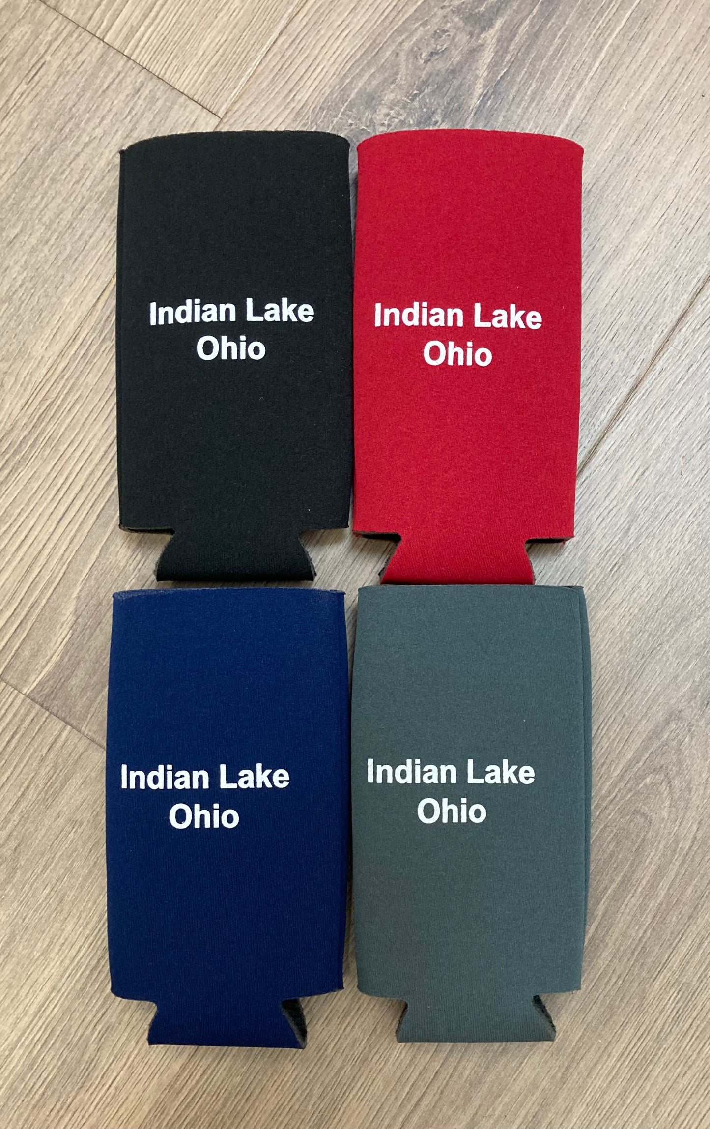 Warning Girls are Drinking Tall Skinny Koozie Indian Lake