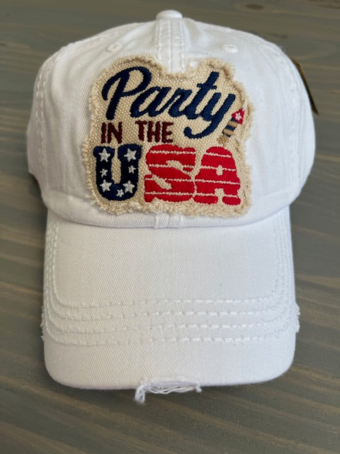 Ball Cap - Party in the USA Vintage Embroidered