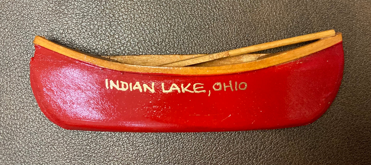 Indian Lake Wood Canoe Magnet