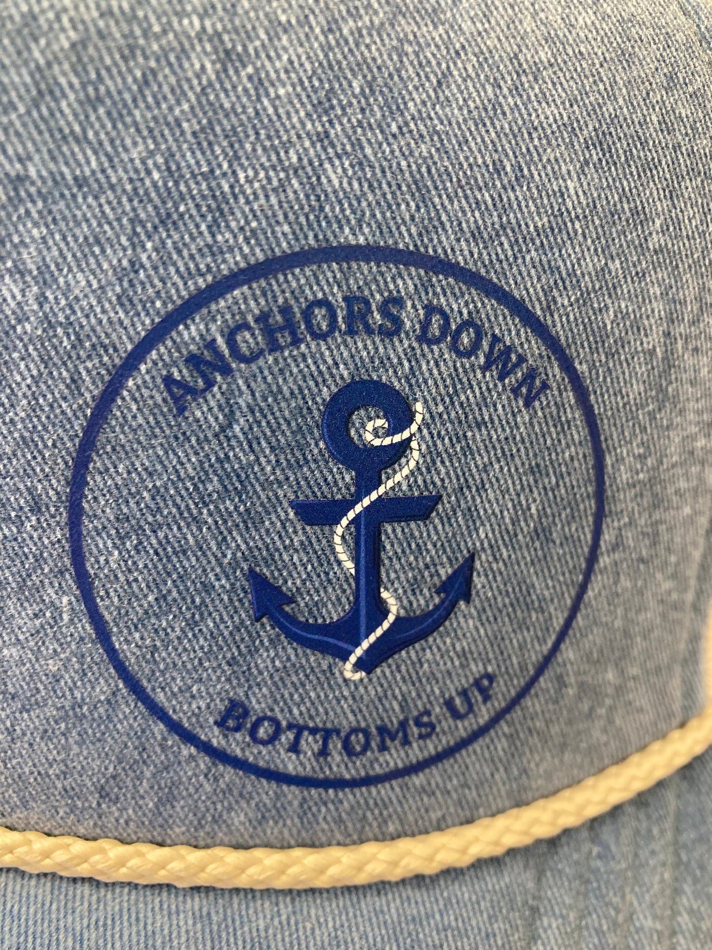 Ball Cap - Anchors Down Bottoms Up- Premium Pigment Foam Trucker Style