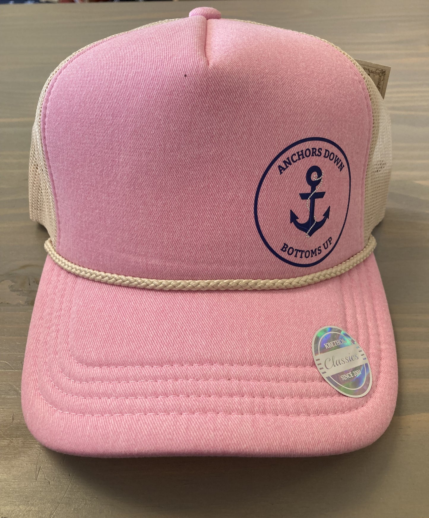 Ball Cap - Anchors Down Bottoms Up- Premium Pigment Foam Trucker Style