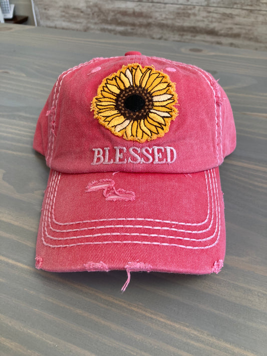 Ball Cap Vintage - Blessed Sunflower Patch