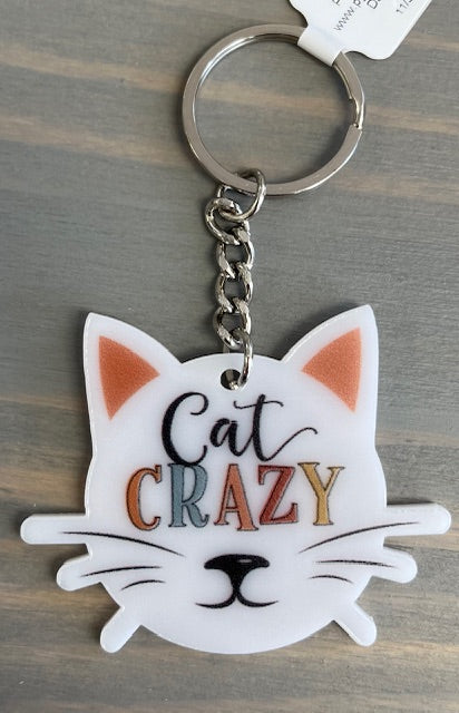 Cat Crazy Keychain