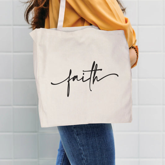 Faith Canvas Tote Bag