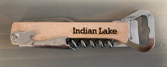 Indian Lake Corkscrew Bottle Opener