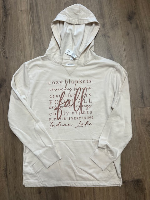 Cozy Blankets and Fall Indian Lake Vintage Wash Fleece Hoodie