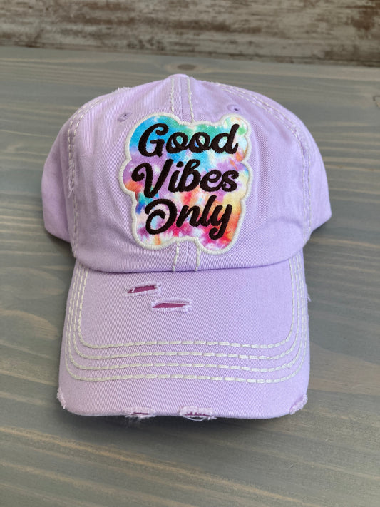 Ball Cap - Vintage Good Vibes Only