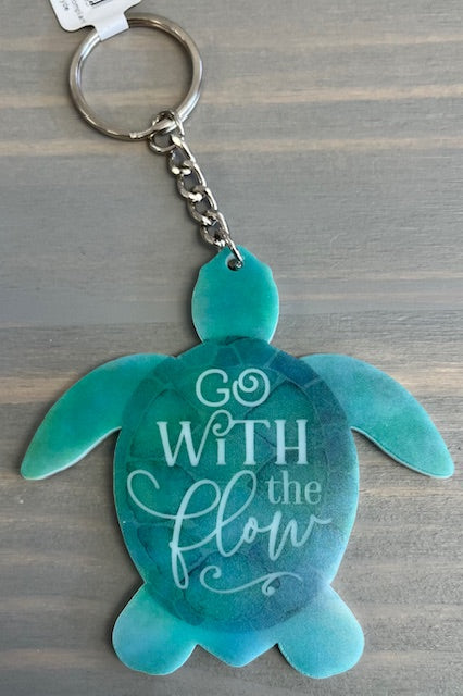 Go with the flow keychain