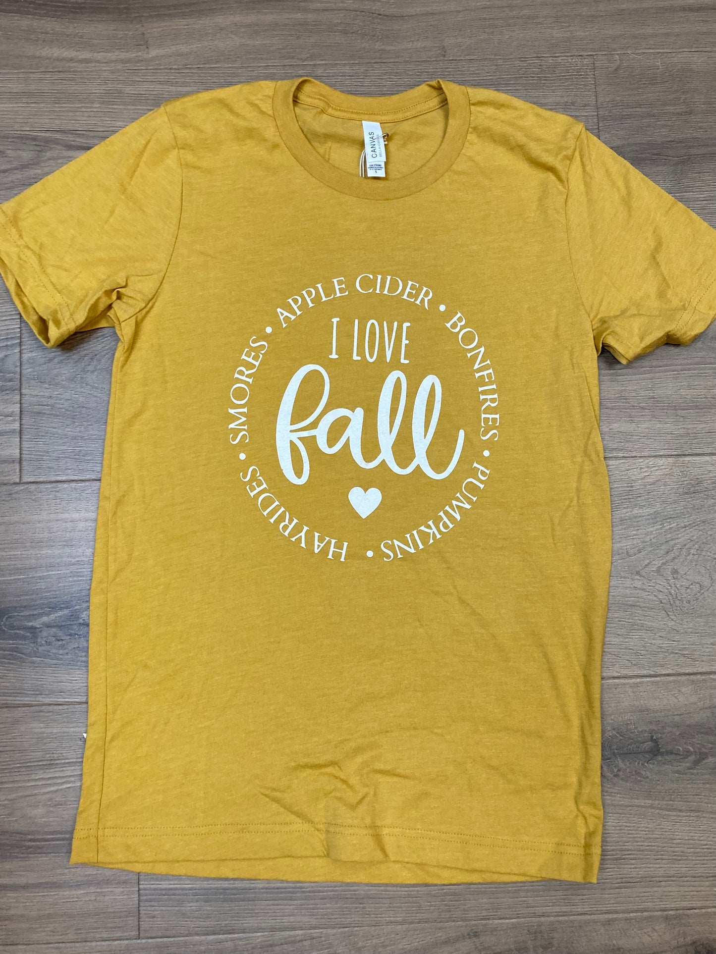 I Love Fall Short Sleeve T-Shirt