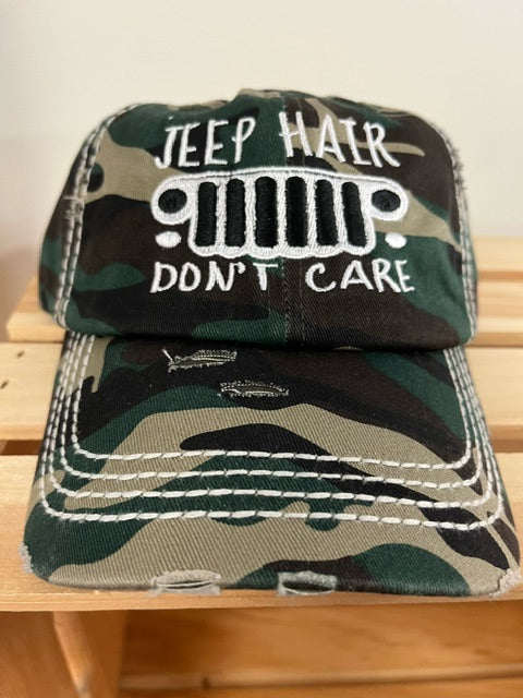 Ball Cap Vintage - Jeep Hair Don't Care