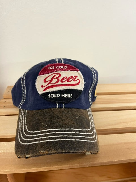 Ball Cap Vintage - Ice Cold Beer Sold Here