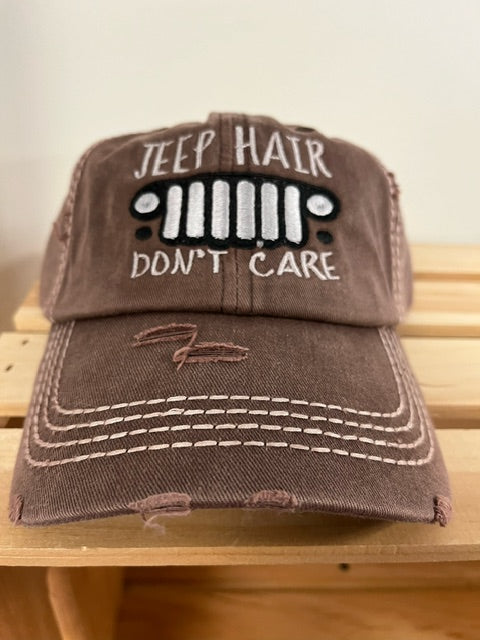 Ball Cap Vintage - Jeep Hair Don't Care