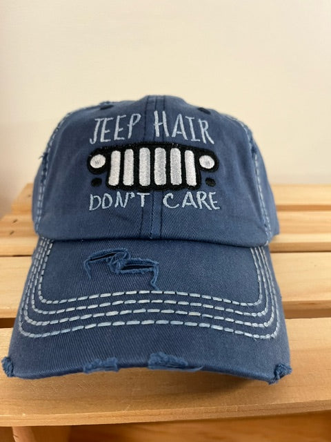 Ball Cap Vintage - Jeep Hair Don't Care