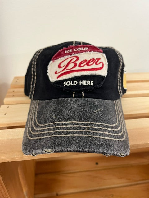 Ball Cap Vintage - Ice Cold Beer Sold Here