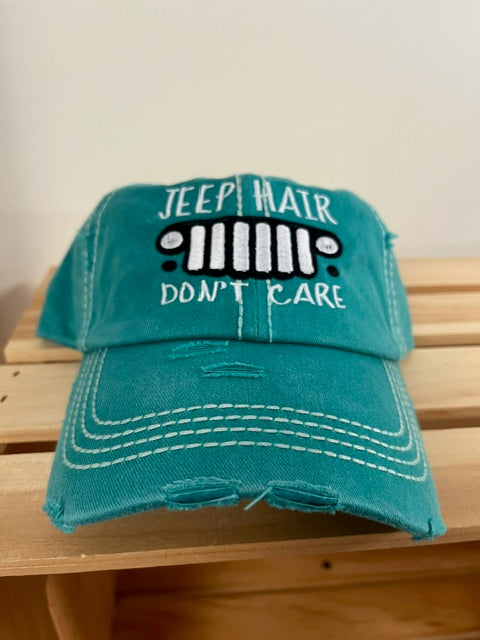 Ball Cap Vintage - Jeep Hair Don't Care