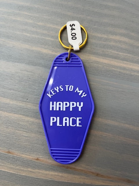 Keys to My Happy Place Motel Key Chains