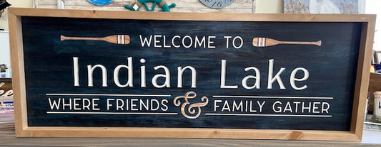 Welcome to Indian Lake Sign