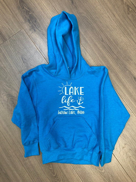 Lake Life Indian Lake Youth Hoodie