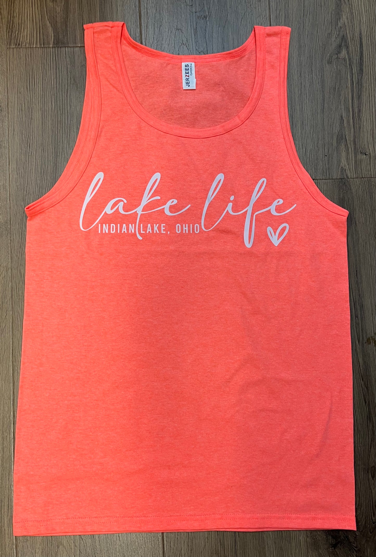 Lake Life Heart Indian Lake Tank Top