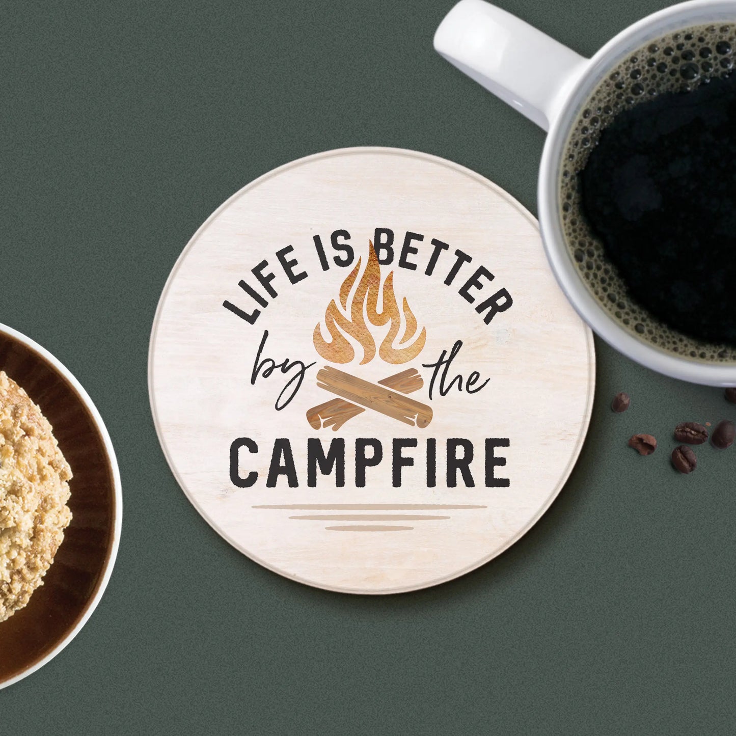 Coaster - Life Is Better By The Camp Fire