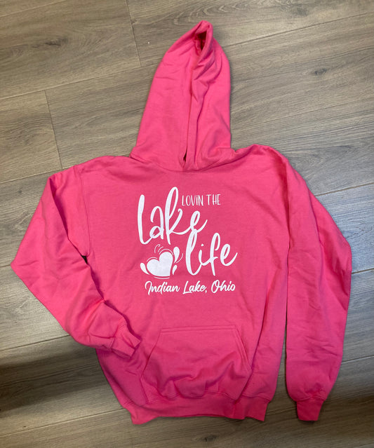 Lovin the Lake Life Indian Lake Youth Hoodie