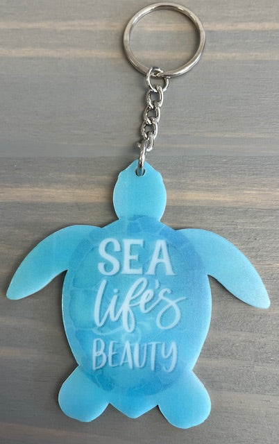 Sea life's beauty keychain