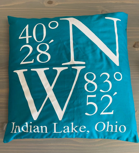 Indian Lake Pillow 18x18