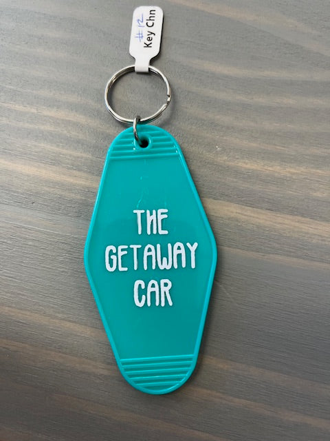 The Getaway Car Motel Key Chains