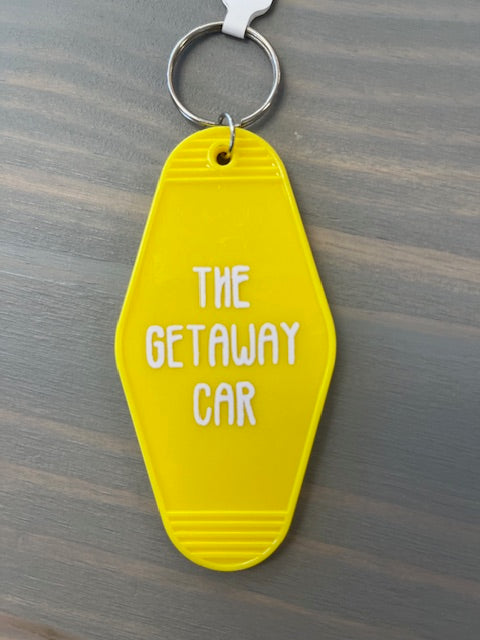 The Getaway Car Motel Key Chains