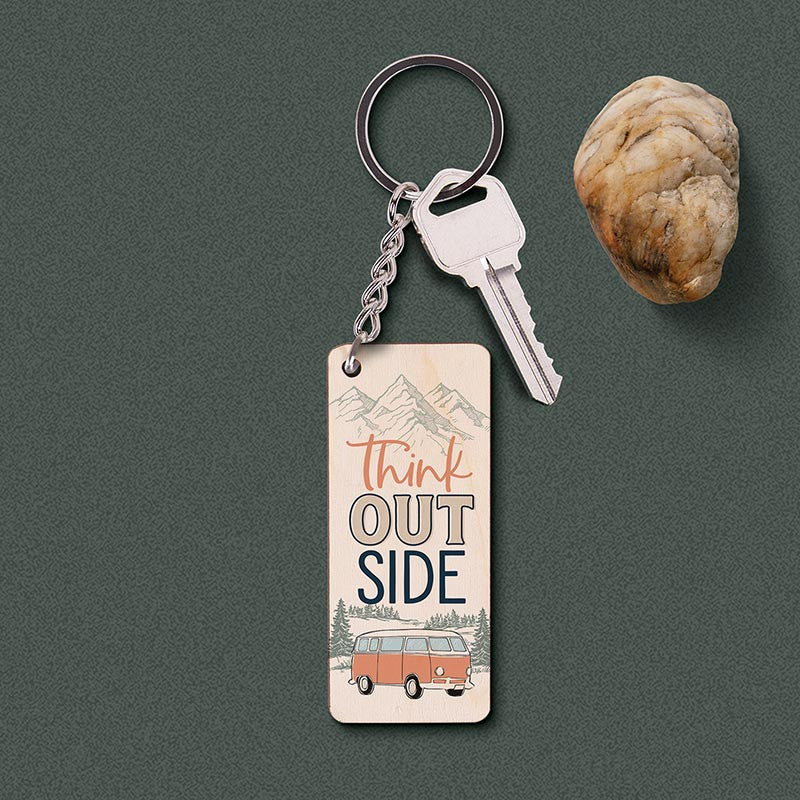 Think Outside Key Chain