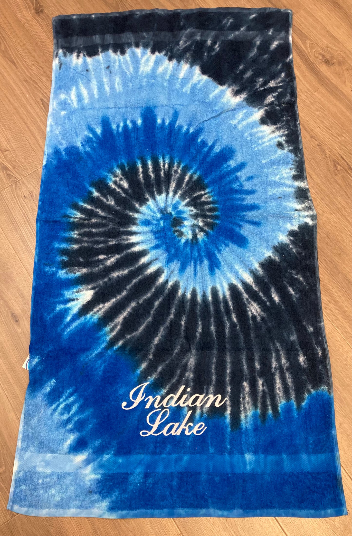 Indian Lake Embroidered Beach Towel