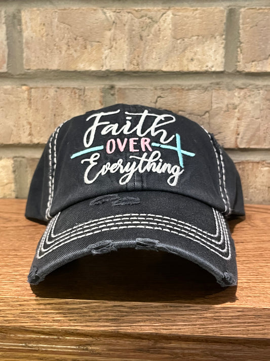 Ball Cap Vintage - Faith Over Everything